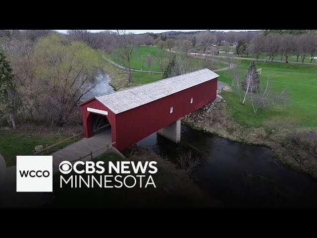 ⁣Covered bridge in Zumbrota, Minnesota one of few left in the Midwest