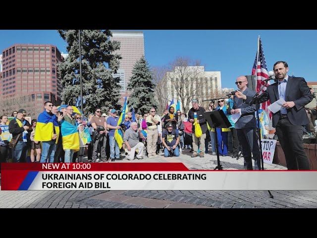 ⁣Ukrainians of Colorado celebrate foreign aid bill