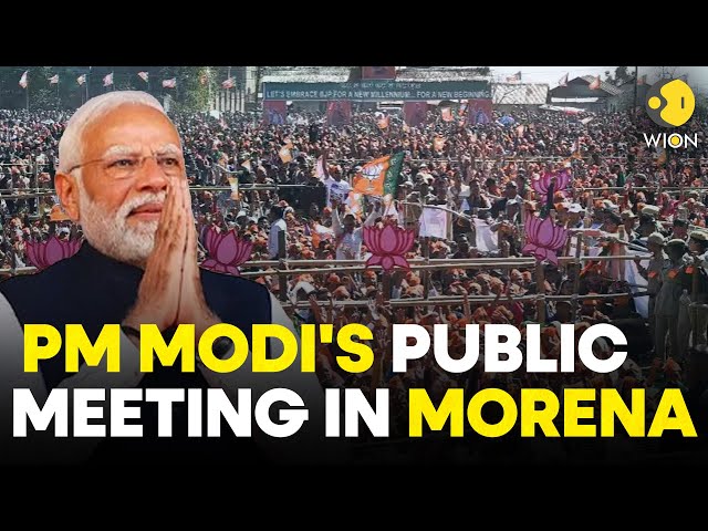 PM Modi Live: Public meeting in Morena, Madhya Pradesh | Lok Sabha Election 2024 | WION LIVE