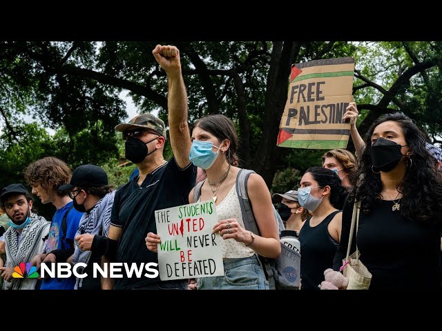 ⁣At least 34 arrested at UT Austin pro-Palestinian demonstration