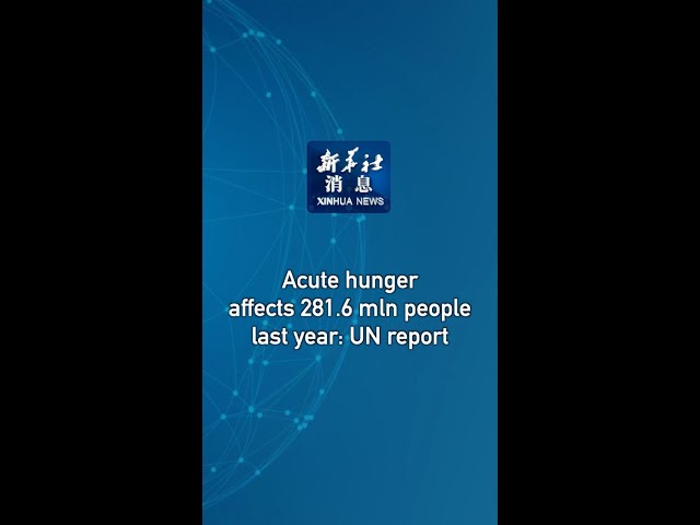 Xinhua News | Acute hunger affects 281.6 mln people last year: UN report