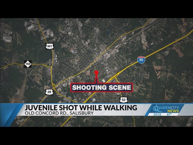 Juvenile shot in Salisbury while out walking, police say