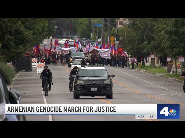 ⁣Armenian genocide march for justice