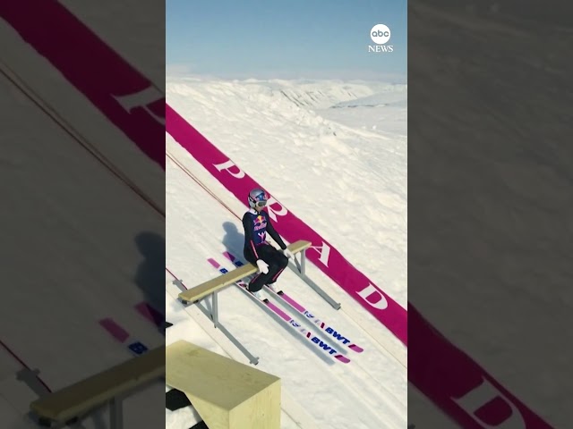 Olympic champion soars to ski jump world record - ABC News