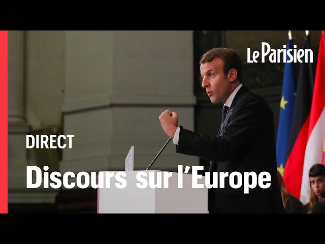 ⁣ EN DIRECT - Le discours de Macron sur les enjeux Européens à la Sorbonne