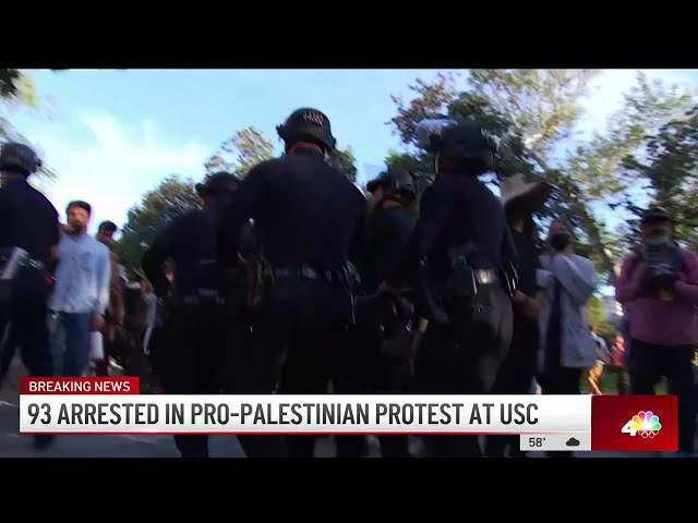 93 arrests made at pro-Palestine protest at USC