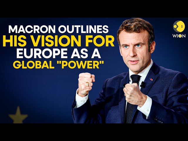 ⁣France LIVE: Macron outlines his vision for Europe as a global "power" | WION LIVE