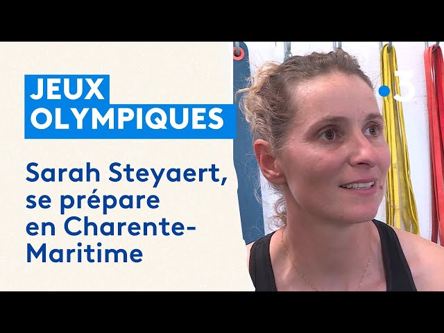 ⁣Jeux Olympiques : Sarah Steyaert se prépare au centre de performance de Dompierre-sur-Mer