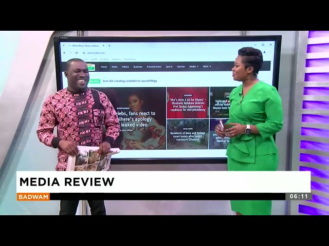 ⁣Badwam Media Review on Adom TV (25-04-24)