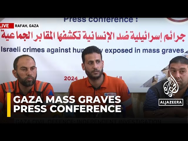 ⁣Most of 392 bodies found in mass graves unidentified: Gaza civil defence