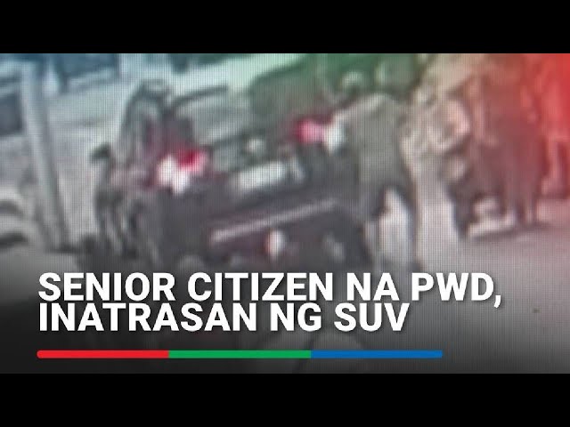 ⁣Senior citizen na PWD, inatrasan ng SUV