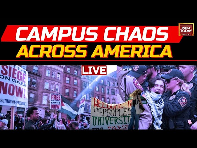 ⁣US College Protests LIVE: Mass Arrests Across US Universities As Pro-Palestine Protests Intensify