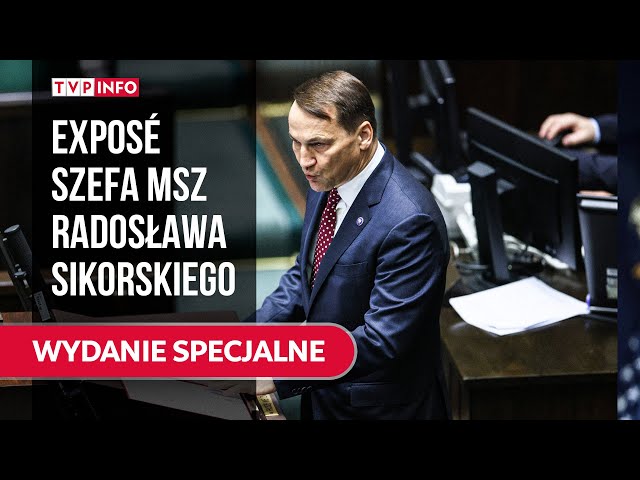 ⁣Exposé Ministra Spraw Zagranicznych Radosława Sikorskiego