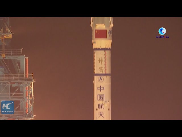 ⁣GLOBALink | China launches Shenzhou-18 manned spaceship