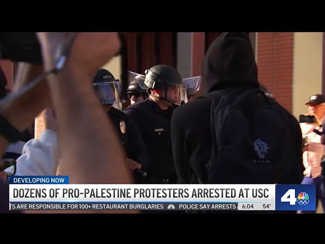 ⁣USC, LAPD beefing up security around campus ahead of more protests