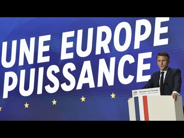 ⁣El controvertido discurso de Macron sobre Europa en plena campaña por las elecciones europeas
