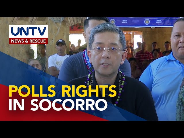 ⁣Comelec conducts first voter registration in Sitio Kapihan in Socorro, Surigao del Norte