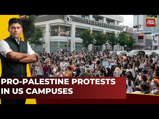 ⁣India First With Gaurav Sawant: Mass Arrests Across US Colleges As Pro-Palestine Protests Intensify