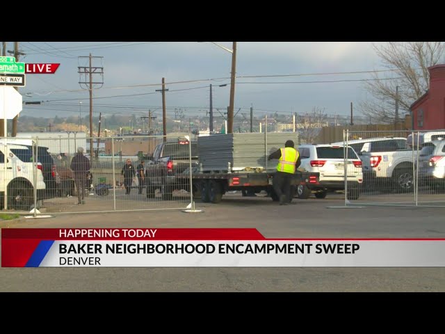 City to clear out encampment in Baker neighborhood Thursday