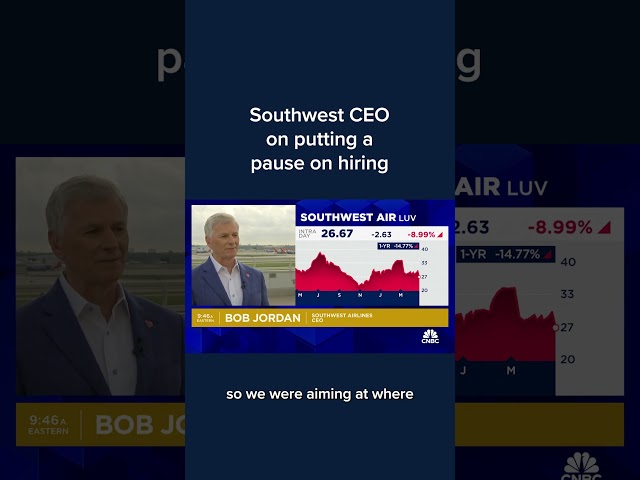 ⁣Southwest CEO on putting a pause on hiring