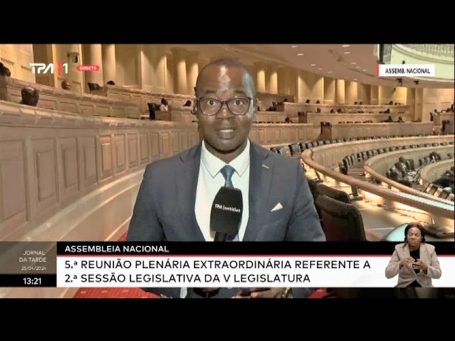⁣Assembleia Nacional - 5 ª Reunião plenária extraordinária referente a 2.ª sessão legislativa ...