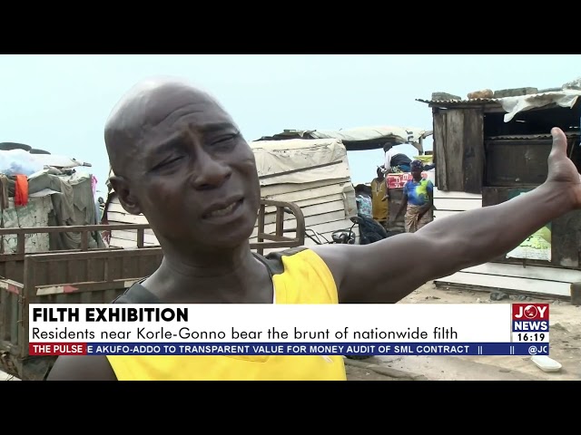 ⁣Filth Exhibition: Residents near Korle-Gonno bear the brunt of nationwide filth