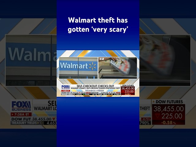 ⁣Walmart announces removal of self-checkout counters from stores with ‘scary’ theft #shorts