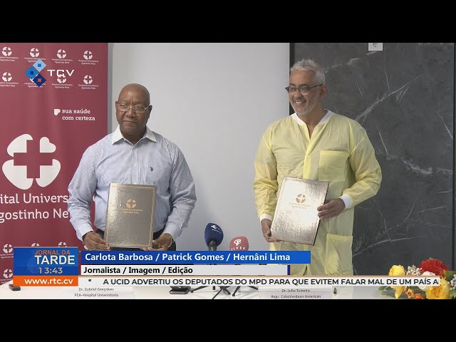 ⁣HUAN e a Associação de Médicos Cabo-verdianos  nos Estados Unidos assinam protocolo