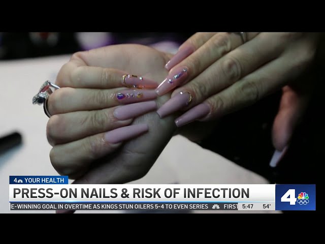 ⁣How to prevent infection from wearing press-on nails