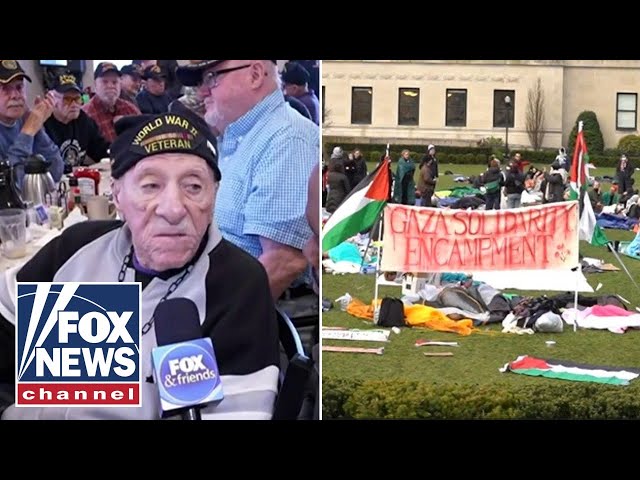 ⁣Vets disgusted by flag burning at anti-Israel protests: I didn't fight for this