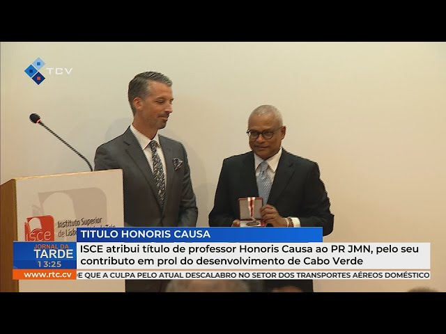 ISCE atribui título Honoris Causa ao Presidente da República José Maria Neves