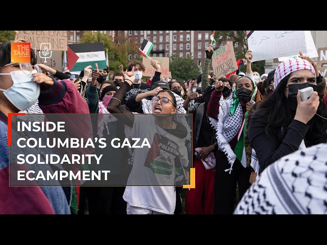 ⁣Inside the Gaza solidarity encampment at Columbia University | The Take
