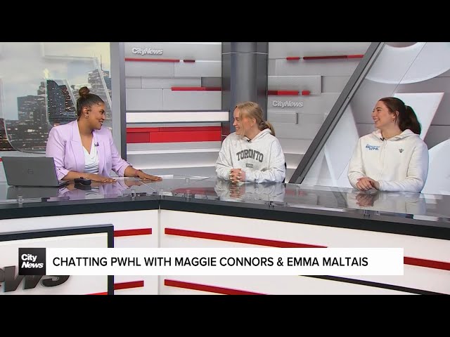 ⁣Chatting PWHL hockey with Maggie Connors & Emma Maltais
