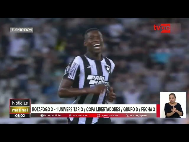 ⁣Universitario empató 0-0 con Botafogo por la Copa Libertadores