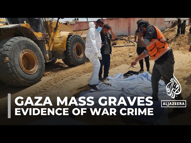 ⁣Evidence of torture as nearly 400 bodies found in Gaza mass graves