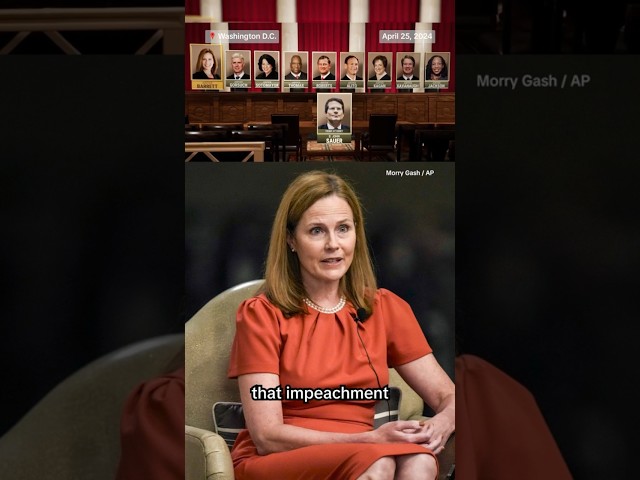 Justice Amy Coney Barrett pressed Trump lawyer on impeachment clause