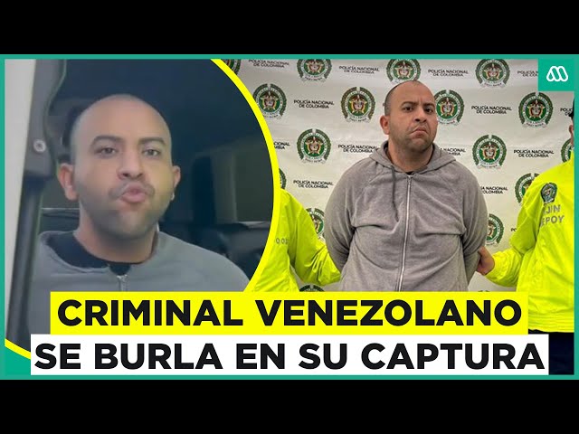 ⁣Se burló al ser capturado: Prófugo venezolano es detenido en Colombia por crimen de policía chileno