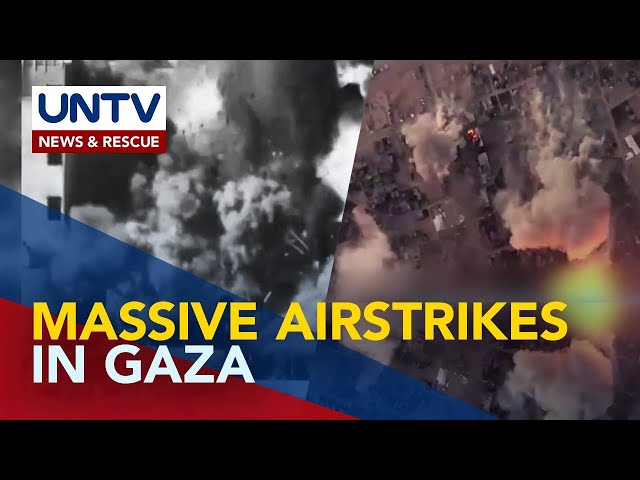 ⁣Ibang parte ng Gaza, muling binomba ng Israeli warplanes