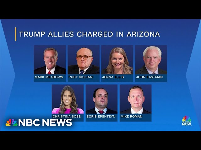 ⁣Trump allies charged in Arizona electors scheme
