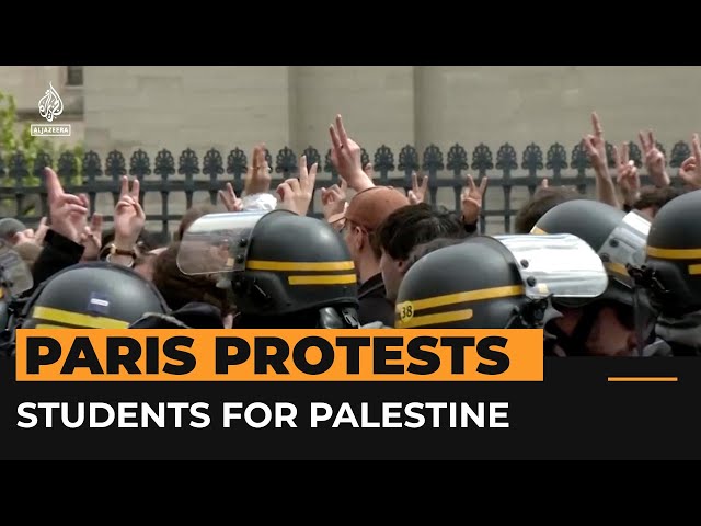 ⁣Students call on French government to help Palestine | #AJshorts