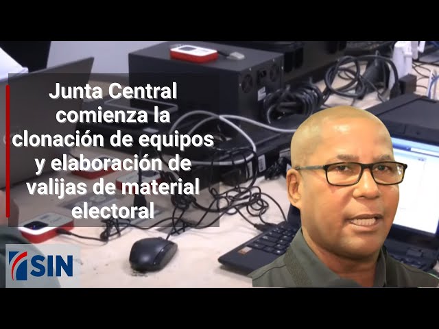 ⁣Junta Central comienza la clonación de equipos y elaboración de valijas de material electoral