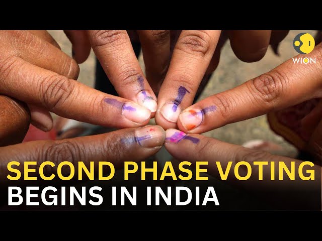 ⁣Lok Sabha Election 2024 Phase 2 Voting LIVE: Polling on 88 seats of phase 2 begins in India | WION