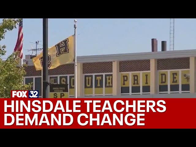 ⁣Hinsdale high school teachers demand change after unprecedented staff turnover