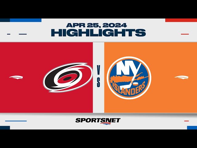 ⁣NHL Game 3 Highlights | Hurricanes vs. Islanders - April 25, 2024