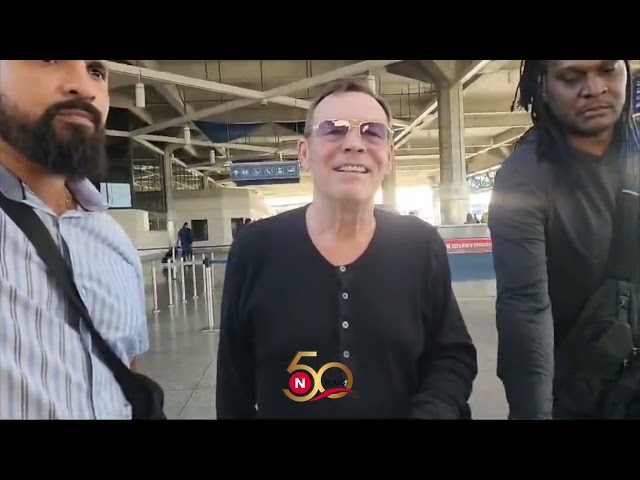 ⁣Nation Update: Ali Campbell arrives in Barbados