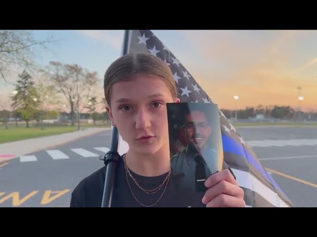 ⁣New Jersey teen runs in honor of fallen Chicago police officer Luis Huesca
