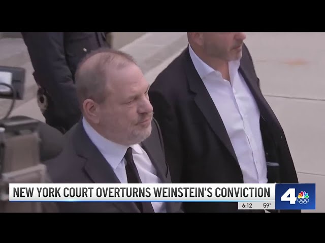 ⁣New York court overturns Weinstein's conviction
