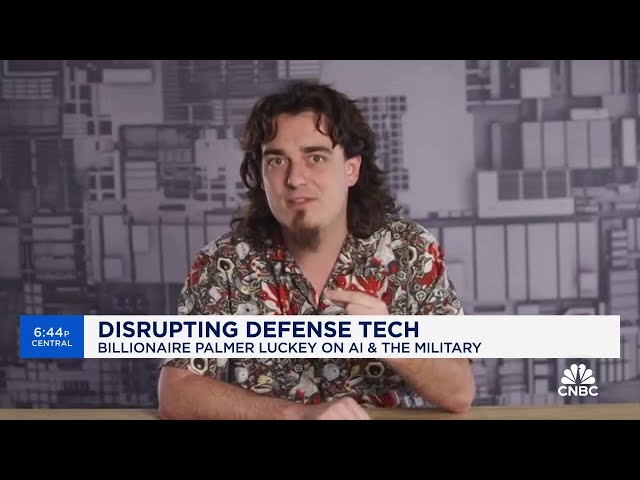 ⁣Anduril Founder Palmer Luckey talks developing unmanned autonomous fighter jets for U.S. Air Force