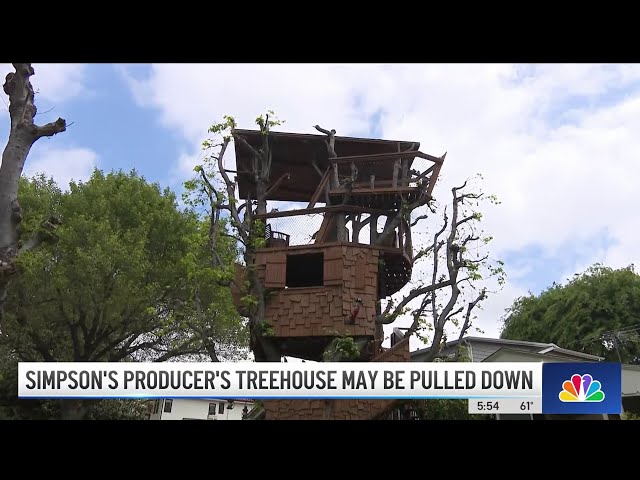 ⁣Boney Island treehouse in Sherman Oaks facing teardown