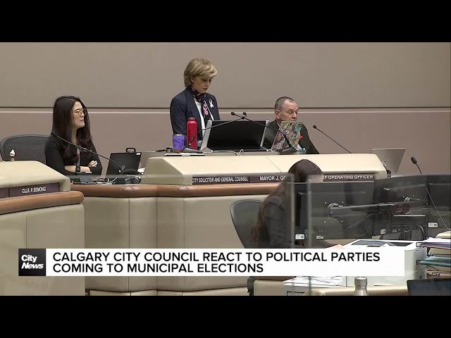 ⁣Calgary city council react to party affiliation legislation